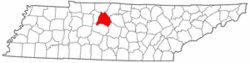 Location in Davidson County and the state of Tennessee