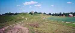 Gamla Uppsala, the centre of worship in Sweden until the temple was destroyed the late 11th century.