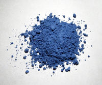 Natural Ultramarine pigment in powdered form.