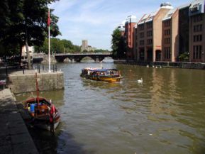 Bristol Bridge seen across the Harbour