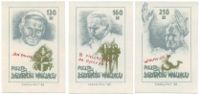 Illegal "postage stamps" with Pope John Paul II of Solidarność Walcząca ("Fighting Solidarity") - underground anticommunistic organization in Poland (est. 1982). Used not for letters, but as share sold for financial support the organization.