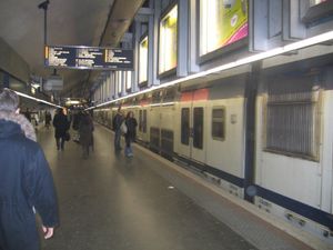 The RER A at Charles de Gaulle - Étoile.