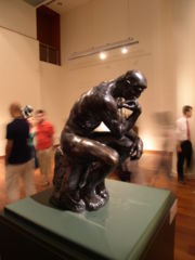The Thinker (1879–1889) is among the most recognized works in all of sculpture.