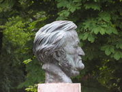 Richard Wagner's bust in "Festspielpark Bayreuth"