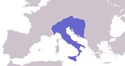 The Ostrogothic Kingdom, which rose from the ruins of the late Western Roman Empire