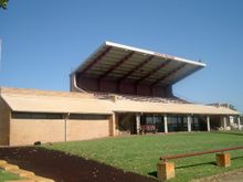 The Gooch Pavilion on the sports fields.