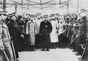 Sun Yat-sen and his Military Staff.