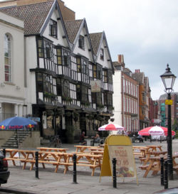 The Llandoger Trow, an ancient public house in the heart of Bristol