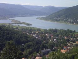 The Danube Bend at Visegrád (Hungary) is a popular destination of tourists