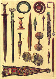 Bronze age weaponry.