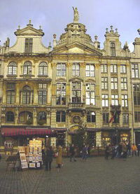 Old houses on Brussels' Grand' Place or Grote Markt