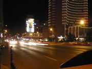 Nicolae Bălcescu boulevard at night