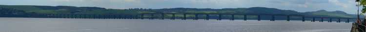 The full length of the second Tay Bridge