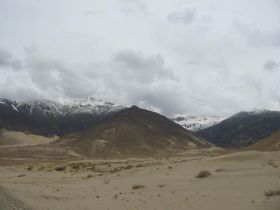 Tibet has beautiful mountainous terrain.