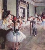 The Dance Class (La Classe de Danse), painted 1874.