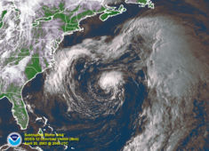 Subtropical Storm Ana on April 20, shortly before becoming tropical