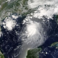 Tropical Storm Bonnie approaching Florida.