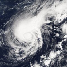 Tropical Storm Harvey on August 4