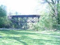 Abandoned Trestle of the Cabin John Trolley over Foundry Branch