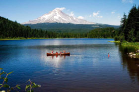 Trillium Lake in the Mt. Hood National Forest