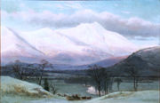 Benjamin Champney (1817-1907) Moat Mountain from North Conway