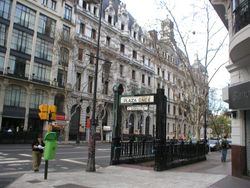 Subway station in Monserrat, Buenos Aires