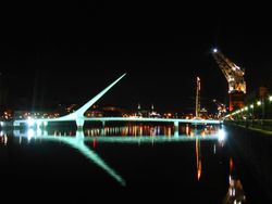 Calatrava's Women's Bridge in Puerto Madero