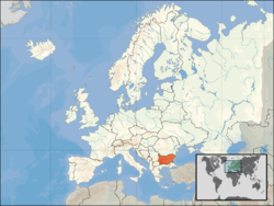 Location of Bulgaria