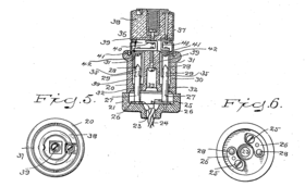 U.S. Patent 774,250. The first electric power plug and receptacle.