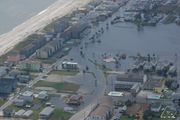 Flooding in Carolina Beach, North Carolina after Hurricane Ophelia in September 2005