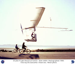 Gossamer Albatross, a human-powered aircraft