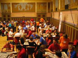 The first Open European Mahjong Championship, Nijmegen, the Netherlands, June 2005.
