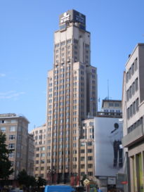 The Boerentoren ('Farmers' tower'), nickname of – nowadays – the KBC Bank building in Antwerp