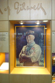 Painting of Robert Baden-Powell, by David Jagger, 1929, pivotal part of the Baden-Powell House collection