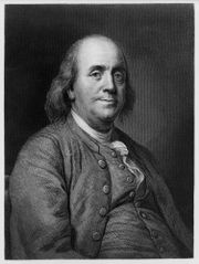 Franklin, an engraving from a painting by Joseph Duplessis.