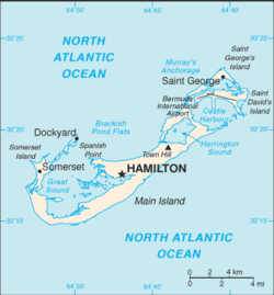 Map of Bermuda.