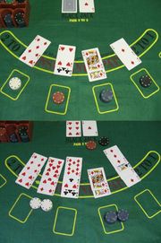 Example of a Blackjack game