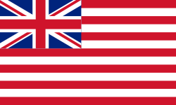 Post 1801 the flag contains the Union Flag of the United Kingdom of Great Britain and Ireland in the canton