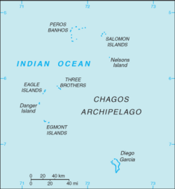 Location of British Indian Ocean Territory