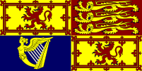 A slightly different form of the Royal Standard is used in Scotland.