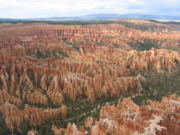 Bryce Amphitheater and the nearby forest form a spectacular view.