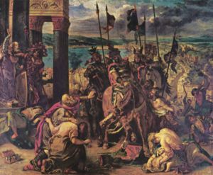 The Entry of the Crusaders into Constantinople, by Eugène Delacroix, 1840