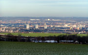 View over Dresden from the south-eastern slopes