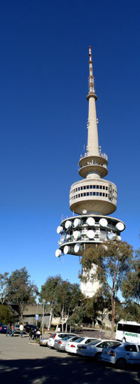 Telstra Tower is a landmark and tourist attraction in addition to providing telecommunications