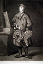 Carl Linnaeus dressed in Lapp costume. Portraited while in Netherlands, by Martin Hoffman in Hartecamp, 1737 