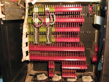 CPU, core memory, and external bus interface of an MSI PDP-8/I.