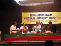 A Carnatic music concert during the annual Music Season.