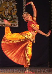 A traditional Bharata natyam performance