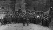 Some of the French officers held at Colditz