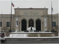 Entrance to the Detroit Institute of Arts located in the Cultural Center